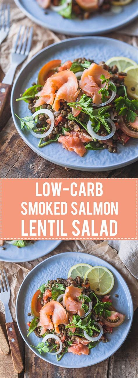 Lightened up mujadara caramelized ions lentils and. A simple Low-Carb Smoked Salmon Lentil Salad is high in ...