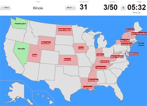 This map test includes the. Learn Location Of 50 States Of The USA With These Map Quiz Games