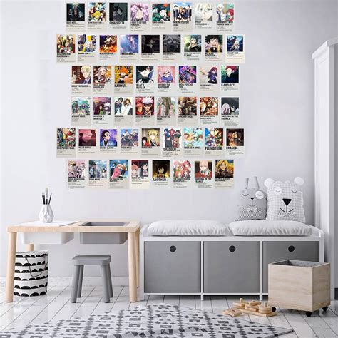 50pcs Anime Wall Collage Kitanime Collage Kit For Wall Aestheticaesthetic Picture For Wall
