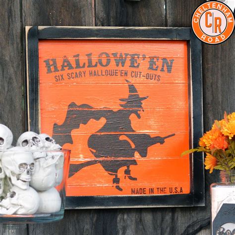 Vintage Halloween Sign Tutorial and Printable | Halloween signs ...