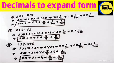 Decimals To Expand Form How To Write Decimals Number Into Expand