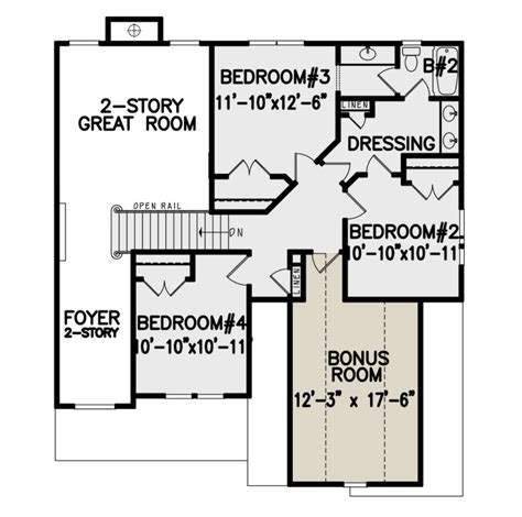 Traditional Plan 2533 Square Feet 4 Bedrooms 25 Bathrooms 699 00320