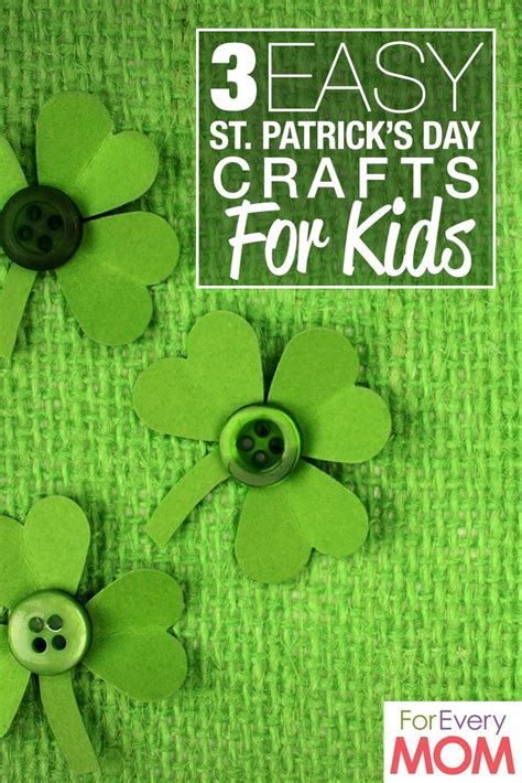 3 Easy St Patricks Day Crafts For Kids For Every Mom