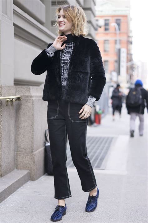 With A Black Coat And Oxford Shoes How To Wear Cropped Pants