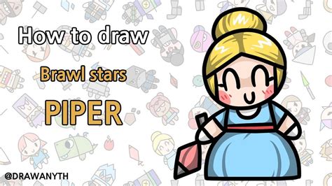 The longer the bullet travels, the more damage the bullet will inflict, so piper is. How to draw PIPER / brawl stars - YouTube