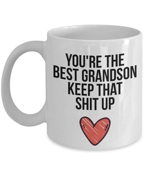 Grandson Mug Grandson T T For Grandson Grandson Etsy