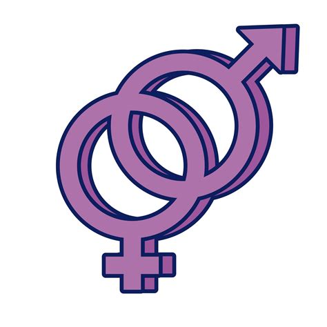 Heterosexual Gender Symbol Of Sexual Orientation Multy Style Icon 2563075 Vector Art At Vecteezy