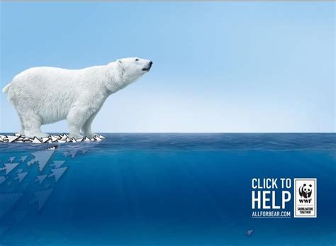 Wwf Click For Help Ads Of The World Bbdo Wwf Polar Bear