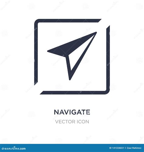 Navigate Icon On White Background Simple Element Illustration From