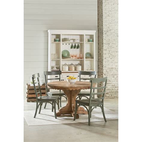 Magnolia Home By Joanna Gaines Farmhouse Round Pedestal Table With