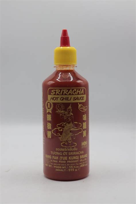 Nang Fah Sriracha Hot Chili Sauce 12x450ml Bottle Fairplus Cambodia