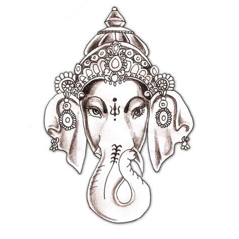 Elephant Tattoo Hindu Hindu Elephant God God Ganesha Tattoo Design