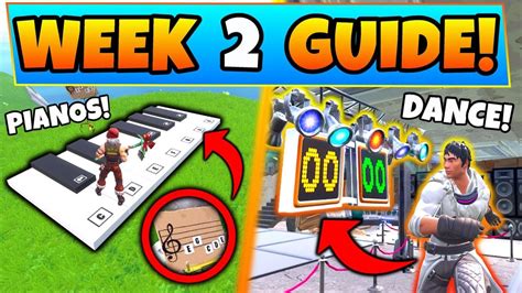 Fortnite Week 2 Challenges Guide Dance Off Sheet Music Piano