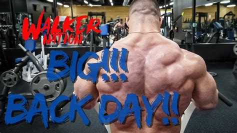 Nick Walker Big Back Day Nicks Last Back Workout Before The Arnold Classic 6 Days Out