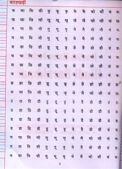 Hindi Barakhadi Chart Hindi Matra Chart Learningprodigy In The