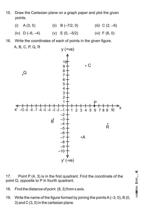 Class 9 Maths Coordinate Geometry Notes All Important Notes