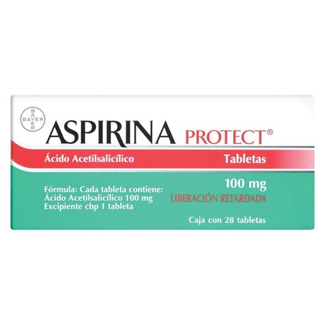 La comunidad médica lo emplea para. Aspirina Protect liberación prolongada 100 mg tabletas 28 ...