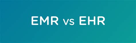 Emr Vs Ehr What Is The Difference Carecloud