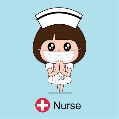 Premium Vector Nurse Cartoon Character