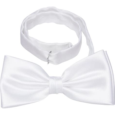 Buy A White Bow Tie With A Handkerchief In The Same Color
