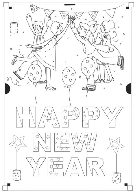 Celebrate New Year S Eve With Fun Coloring Pages
