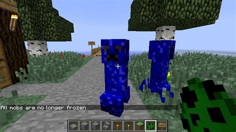 Blue Creepers Minecraft Texture Pack