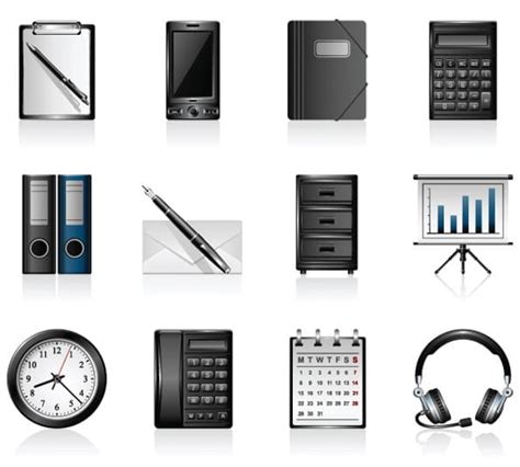 Office Icons Vector Eps Uidownload
