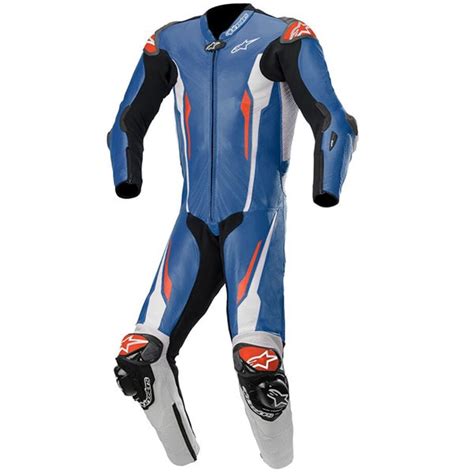 Alpinestars Racing Absolute 1 Piece Leather Suit Blue White Black