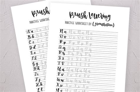 Free Printable Hand Lettering Practice Sheets — Liz On Call