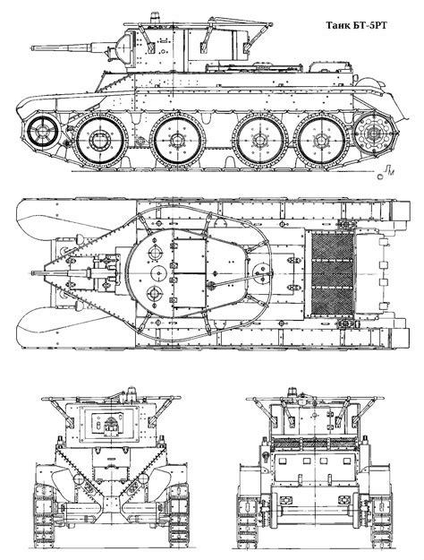 Bt 5 Tank Blueprint Blueprints Tanks Military Tank
