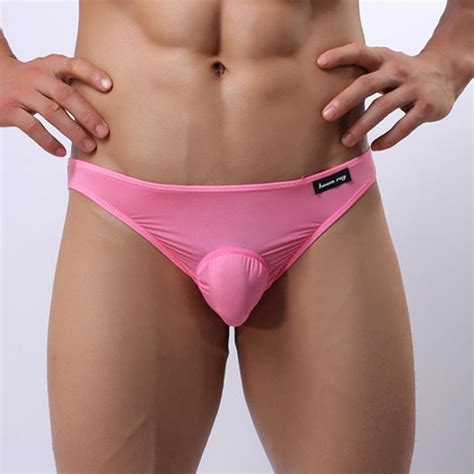 Howe Ray Brand Mens Briefs Silk Panties For Men Underwear