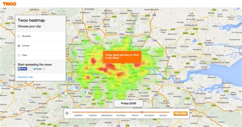 Heat Map Shows Best Place And Time To Meet New People In London With