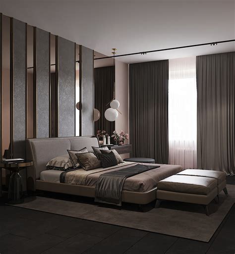 Bedroom In Contemporary Style Behance