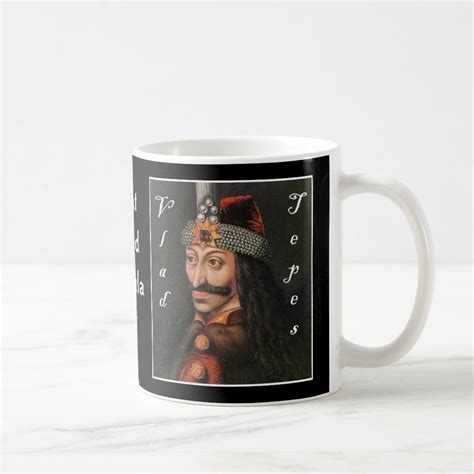 Vlad Tepes With Name In Black Adder Coffee Mug Zazzle White Coffee