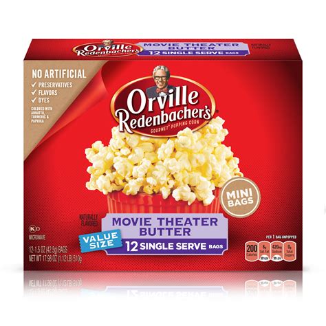 Orville Redenbachers Movie Theater Butter Microwave Popcorn 15 Oz 12
