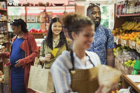 People Shopping In Grocery Store Stock Photo Dissolve