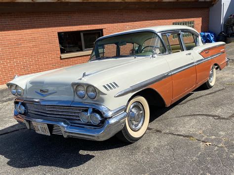 Used 1958 Chevrolet Bel Air 4 Door Sedan 283 V8 Engine For Sale