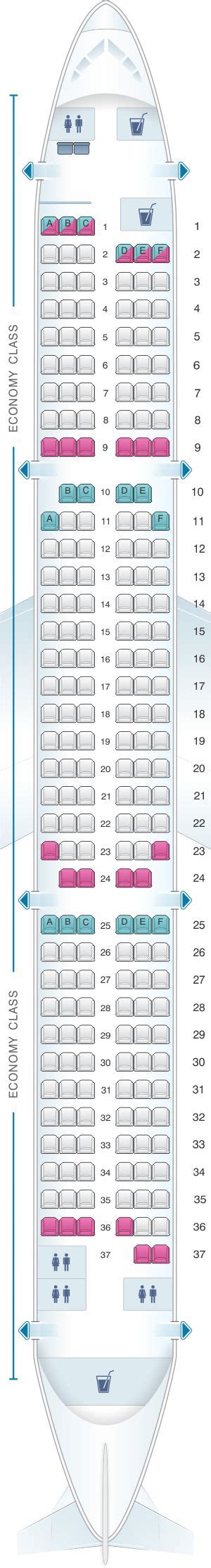 Seat Map Novair Airbus A321 200 China Southern Airlines American