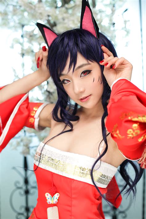 Online Game League Of Legends Ahri The Nine Tailed Fox Cosplay Blog