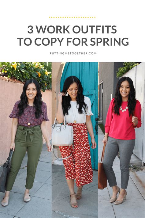 3 Spring Business Casual Outfits To Wear For Work This Month