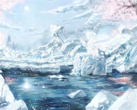 Wallpaper Fantasy Art Iceberg Arctic Freezing Melting Glacier