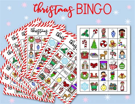 Christmas Bingo Printable Cards