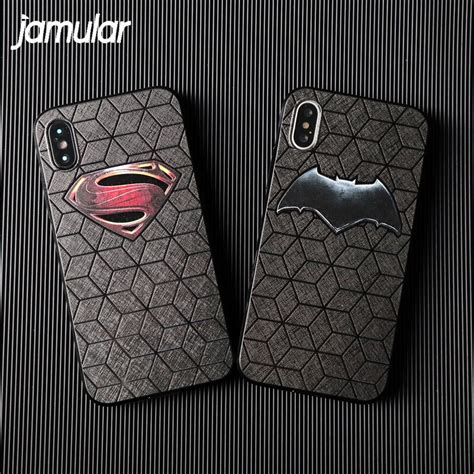 Soft Tpu Back Cover Batman Superman Phone Case For Apple Iphone X 8 7 6