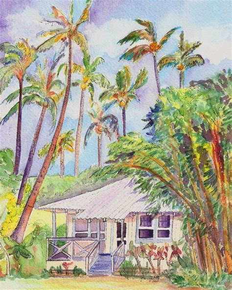 Kauai Art Prints Kauai Plantation Cottages Wamiea Houses Hawaiian