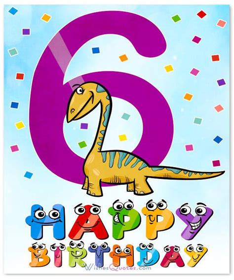 Maybe you would like to learn more about one of these? Happy 6th Birthday Wishes For 6-Year-Old Boy Or Girl