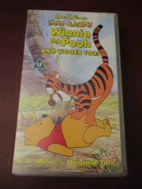 Disney Winnie The Pooh And Tigger Too Vhs Video Tape New £799