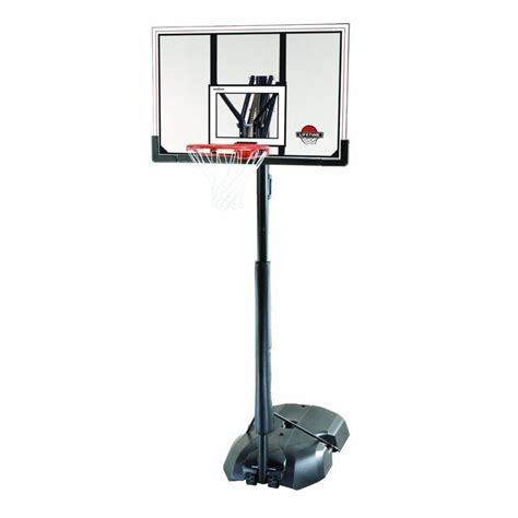 Spalding Nba 54 Polycarbonate Portable Adjustable Height Basketball S