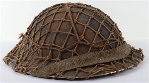 Ww2 British Camouflaged Combat Helmet