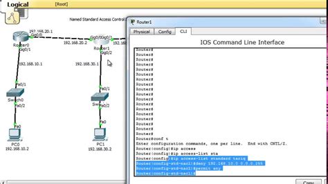 Configure Cisco Named Standard Access Control List Acl On Cisco Routers