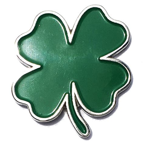 Ireland Heritage Luck Of The Irish Four Leaf Clover Enamel Pin Lapel
